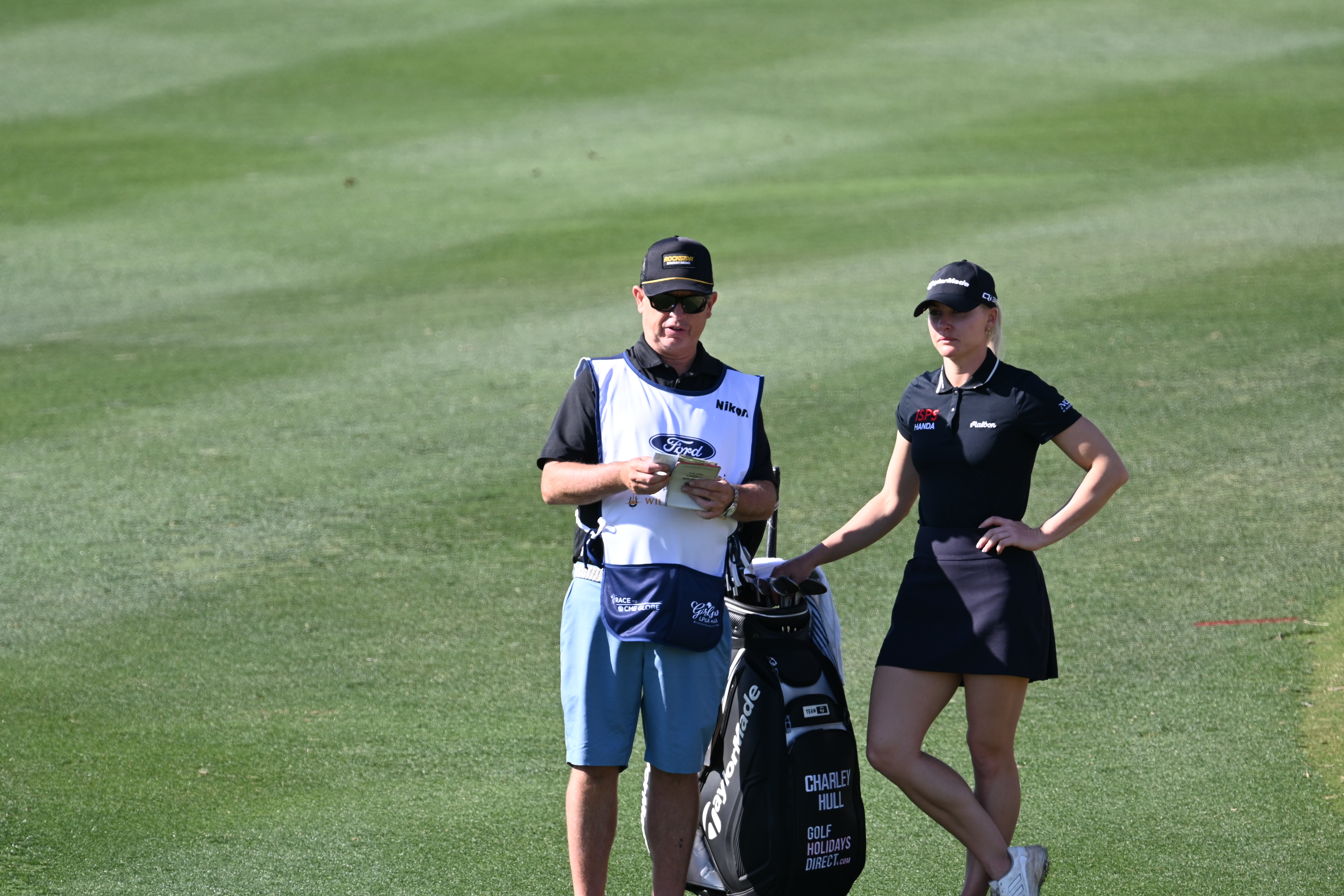 Charley Hull Takes Lead at -9